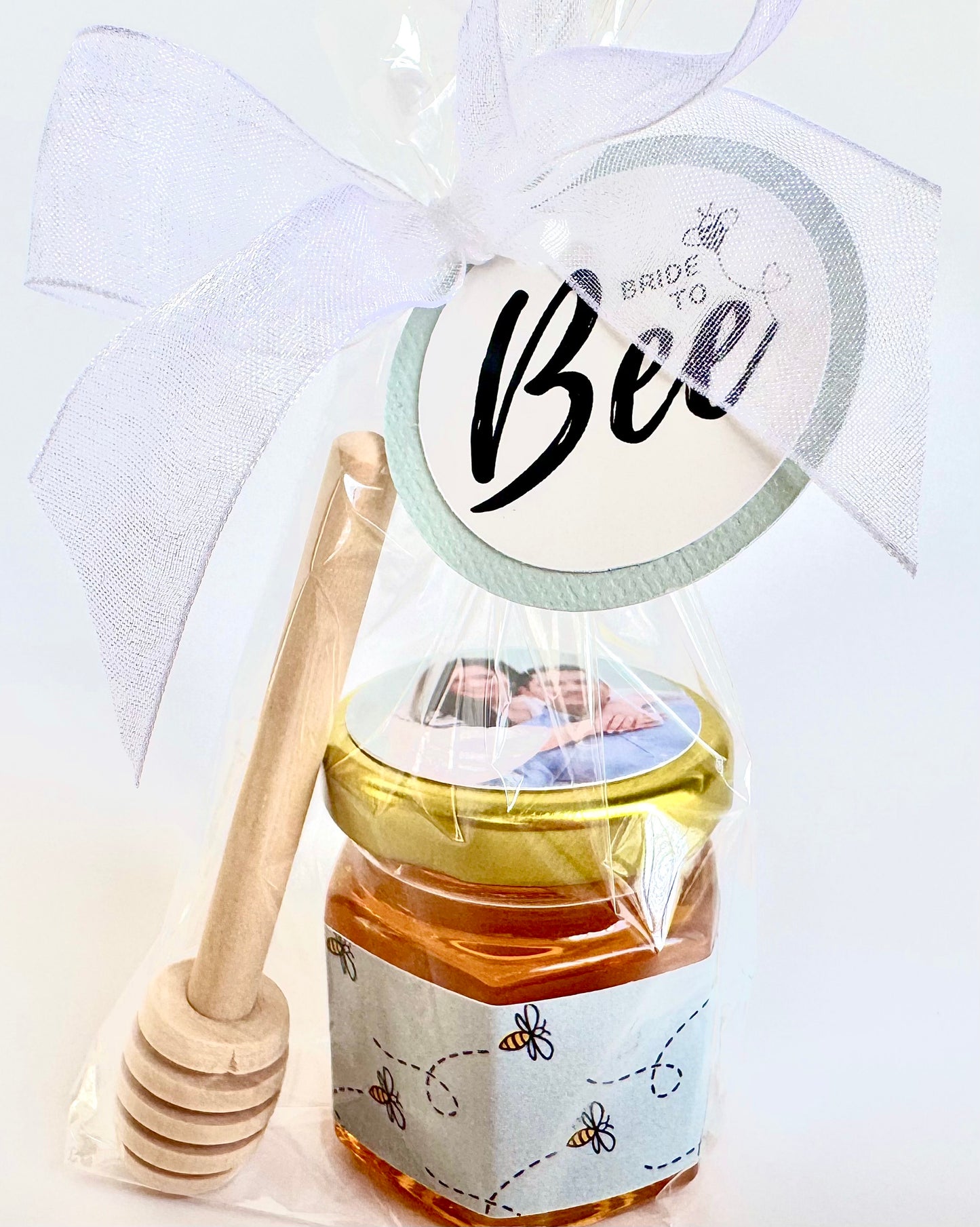 Mini Bride-to-Bee Honey Pots - Sage (Set of 12)