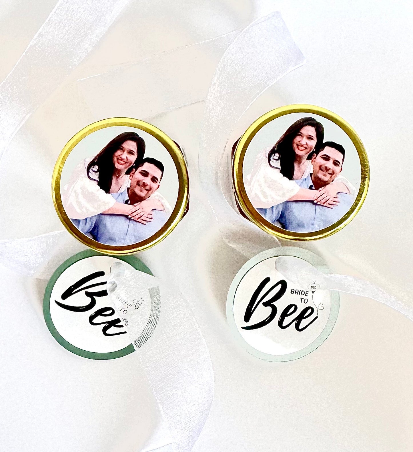 Mini Bride-to-Bee Honey Pots - Sage (Set of 12)